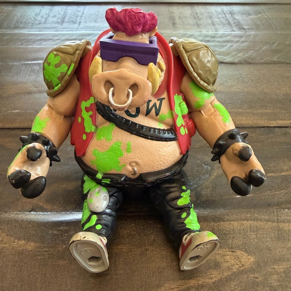Playmates Bebop Action Figure TMNT Mutant‎ Mayhem Brown Punk Rock Warthog 2023